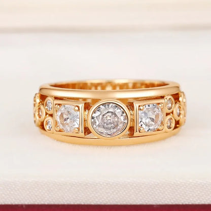 Vintage Gold Zirconia Ring