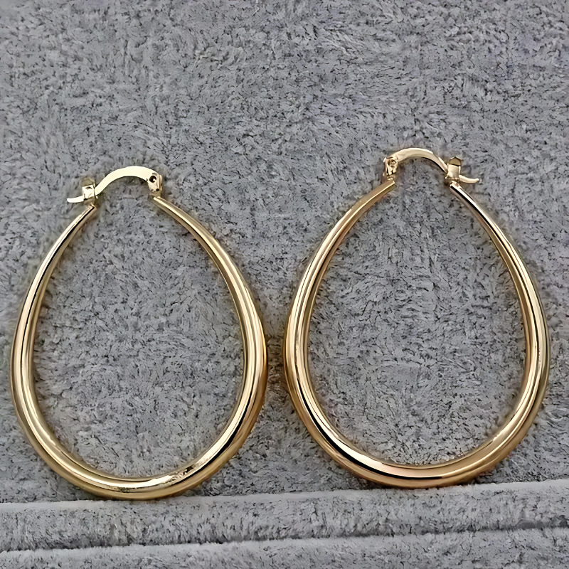 Vintage Gold Hoop Earrings