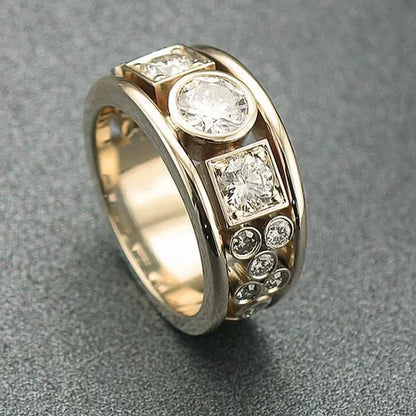 Vintage Gold Zirconia Ring